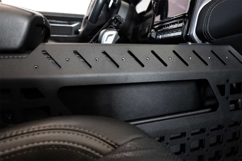 RAM 1500 TRX Center Console Molle Panels & Digital Device Bridge - Addictive Desert Designs - Hammer Black - `21-`27